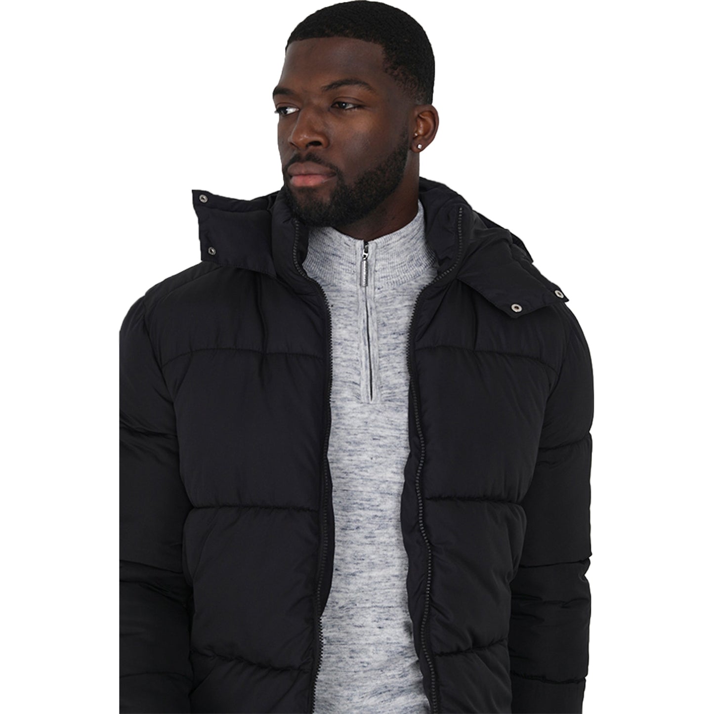 Mens Brave Soul DAVISHOOD Padded Jacket-2