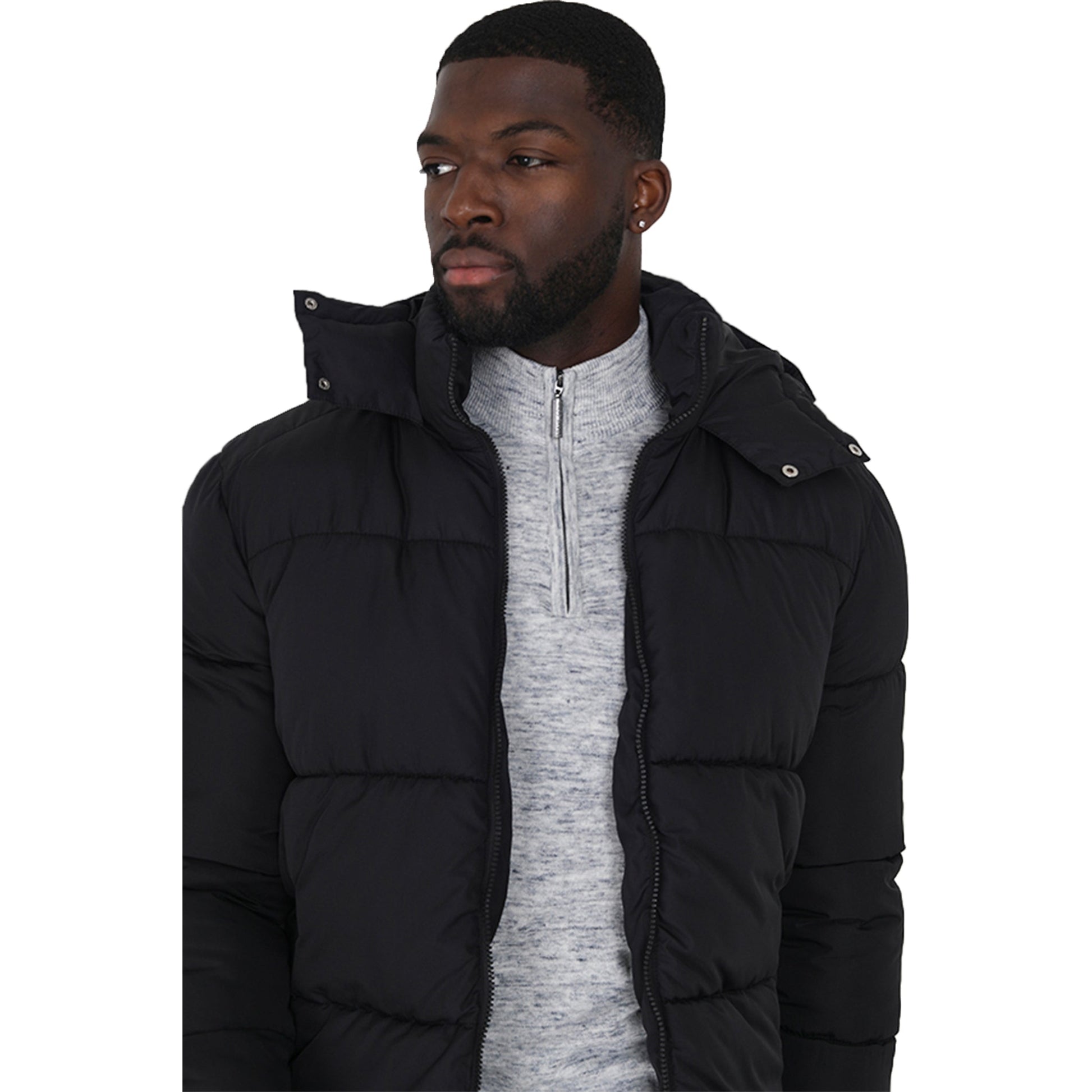 Mens Brave Soul DAVISHOOD Padded Jacket-2